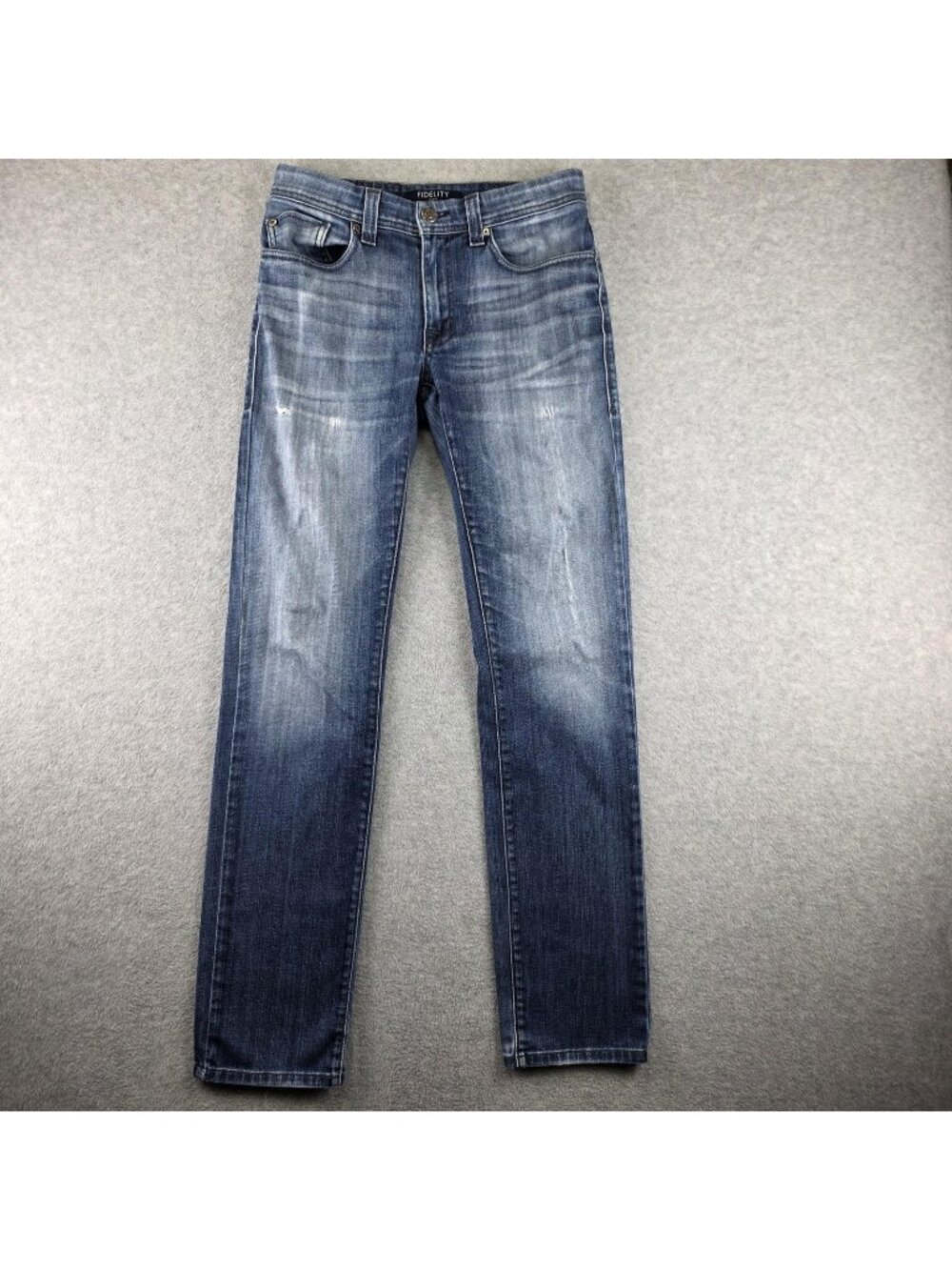 Fidelity Jeans Mens 29x32 Blue Slim Straight Light Wash USA Made Denim